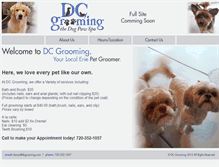 Tablet Screenshot of dcgrooming.com